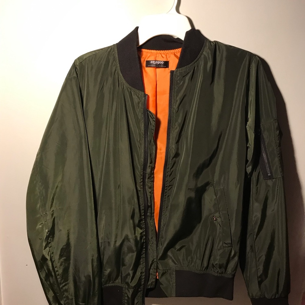 Green Bomber Jacket